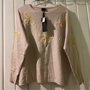 Aaeda bling dragonfly sweater X-large NWT